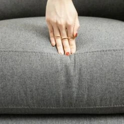 HOMCOM Recliner Sofa Couch With Easy Pull Handles And Adjustable Footrest, 3 Seater Sofa Modern Couch, Gray -Furniture Specialty Store GUEST 01285fca bf0d 4ab6 9636 ed4f6bbd7658