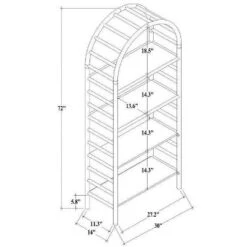 72" Holladay Curved Wooden Bookcase - Threshold™ Designed With Studio McGee -Furniture Specialty Store GUEST 02d306c2 b728 424b 85ec e8a3f4144d26