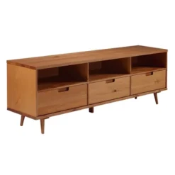 Cara 3 Drawer Mid-Century Modern 3 Drawer TV Stand For TVs Up To 80" - Saracina Home 28 Cara 3 Drawer Mid-Century Modern 3 Drawer TV Stand For TVs Up To 80" - Saracina Home -Furniture Specialty Store GUEST 03065cb2 d563 4f37 956c bc1c12b2c653