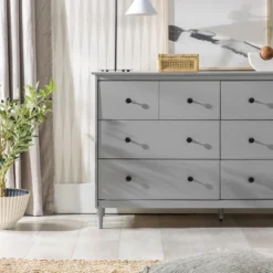 Stiva Classic Mid-Century Modern Horizontal 6 Drawer Dresser - Saracina Home -Furniture Specialty Store GUEST 03a1f54e 4537 4cfe 8b24 c78de9815ace