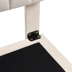 Queen Size Upholstered Floating Velvet Platform Bed With Sensor Light And Headboard-ModernLuxe -Furniture Specialty Store GUEST 03d42e8b b050 491e bd35 a625562bf419