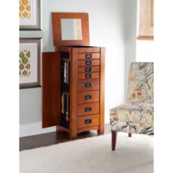 Delia Jewelry Armoire Brown - Powell Company -Furniture Specialty Store GUEST 0454207a 822a 4010 846b b8a617a392c9