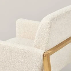 Boucle Upholstered Accent Arm Chair - Cream - Hearth & Hand™ With Magnolia -Furniture Specialty Store GUEST 048e0445 498d 4ee6 88fb 43fc40b20dd3