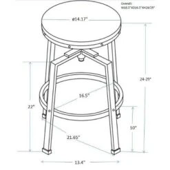 Lewiston Adjustable Swivel Barstool - Threshold 12 Lewiston Adjustable Swivel Barstool - Threshold -Furniture Specialty Store GUEST 08a4a797 b4f3 4d78 98f5 a28987c45647