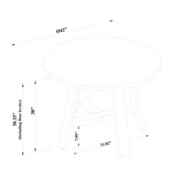 42" Linden Round Wood Dining Table - Threshold™ Designed With Studio McGee -Furniture Specialty Store GUEST 0c000735 3d37 445d 864f 66166a58d562