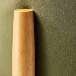 Elroy Round Velvet Ottoman With Wooden Legs - Threshold™ Designed With Studio McGee -Furniture Specialty Store GUEST 0c10790d 3f12 4d9b af1e d54e5daeee5e