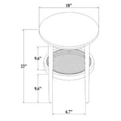 Wood & Cane Round Accent Side Table - Hearth & Hand™ With Magnolia -Furniture Specialty Store GUEST 0eb2755c d2db 4090 861c f37402a4c9dc