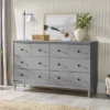 Stiva Classic Mid-Century Modern Horizontal 6 Drawer Dresser - Saracina Home -Furniture Specialty Store GUEST 1552172c 8955 45f1 8875 f64c868752ab