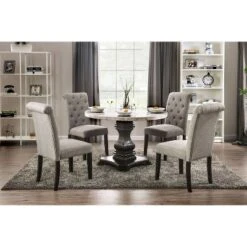 Buckley Round Dining Table White/Black - HOMES: Inside + Out 16 Buckley Round Dining Table White/Black - HOMES: Inside + Out -Furniture Specialty Store GUEST 17dd978a 28e1 4833 ade1 00d94cfb1beb