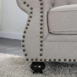 Irving Tufted Loveseat Light Gray - HOMES: Inside + Out -Furniture Specialty Store GUEST 1ac13a88 bd39 412c 9a77 6a1ab62b6709