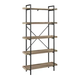 68" 5 Tray Shelf Urban Pipe X Back Bookshelf - Saracina Home -Furniture Specialty Store GUEST 1ba76728 7bd1 44dc b91f 1adf495caa27