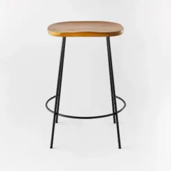 Metal Base Counter Height Barstools With Wood Seat Brown - Threshold™ Designed With Studio McGee -Furniture Specialty Store GUEST 1e4ccace bdef 4ea5 8b8a b1353f4d44bf