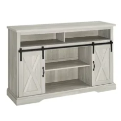 Transitional Sliding Barndoor Highboy TV Stand For TVs Up To 58" - Saracina Home 38 Transitional Sliding Barndoor Highboy TV Stand For TVs Up To 58" - Saracina Home -Furniture Specialty Store GUEST 1e7753a0 161a 461f a869 c017e7263cc2