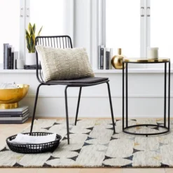 Set Of 2 Sodra Rounded Seat Wire Dining Chair Black - Threshold™ -Furniture Specialty Store GUEST 1f0c0031 cd11 4dd2 b4b3 61162d0e2dff