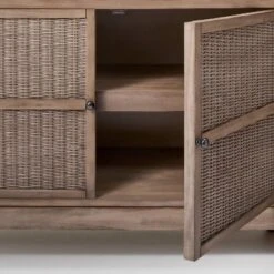 Brandeis Woven TV Stand For TVs Up To 60" Brown - Threshold™ Designed With Studio McGee -Furniture Specialty Store GUEST 207e0e77 d234 4ee8 8261 19fba8aebd36