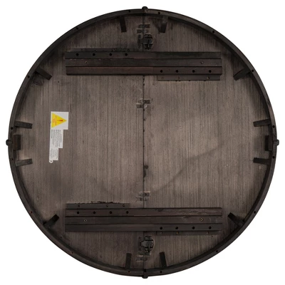 5 PCS Round Wood Extendable Dining Table Set With 4 Upholstered Dining Chairs-ModernLuxe 13 5 PCS Round Wood Extendable Dining Table Set With 4 Upholstered Dining Chairs-ModernLuxe - Image 11