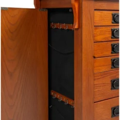 Delia Jewelry Armoire Brown - Powell Company -Furniture Specialty Store GUEST 2245716a fa42 47af 9bbe f7ab634fcde4