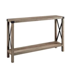 Sophie Rustic Industrial X Frame Entry Table - Saracina Home -Furniture Specialty Store GUEST 2292a929 879a 40c9 b1e6 a320c41470f7