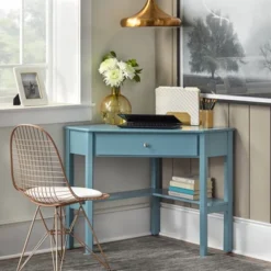 Medford Corner Desk With Drawer - Buylateral