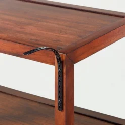 40" 4-Shelf Wood & Cane Transitional Ladder Bookshelf - Brown - Hearth & Hand™ With Magnolia -Furniture Specialty Store GUEST 26f759d4 4d8f 4a17 b992 fcd6ff400d2b