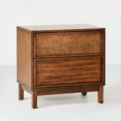 Wood & Cane Transitional Nightstand - Hearth & Hand™ With Magnolia 21 Wood & Cane Transitional Nightstand - Hearth & Hand™ With Magnolia -Furniture Specialty Store GUEST 27e1b45f d228 494b a9ec 75b5bcedc7f2