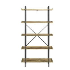 68" 5 Tray Shelf Urban Pipe X Back Bookshelf - Saracina Home -Furniture Specialty Store GUEST 2cbd23e1 fd4e 4f90 8501 19a0b1d03ecd