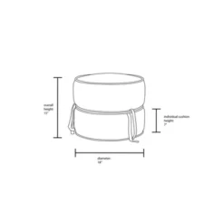 Olivia Round Pouf Rust - Opalhouse™ Designed With Jungalow™ -Furniture Specialty Store GUEST 2dec2442 055a 49e6 a91f e3a92174e078