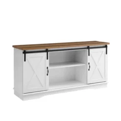 Modern Transitional Sliding Barndoor TV Stand For TVs Up To 65"- Saracina Home -Furniture Specialty Store GUEST 2f913d69 9569 41d2 aad7 830c710cc2a8
