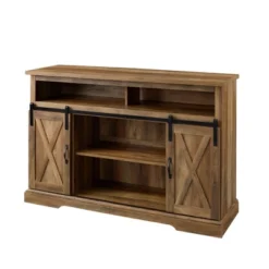 Transitional Sliding Barndoor Highboy TV Stand For TVs Up To 58" - Saracina Home 37 Transitional Sliding Barndoor Highboy TV Stand For TVs Up To 58" - Saracina Home -Furniture Specialty Store GUEST 30e67552 0151 4307 86d1 c57d37e38e3b