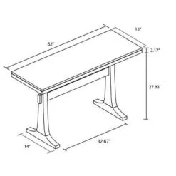 Pedestal Wood Console Table - Natural - Hearth & Hand™ With Magnolia -Furniture Specialty Store GUEST 31a54363 58b5 41eb a744 699d14d31368
