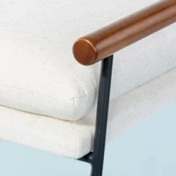 Cushioned Metal & Wood Bench - Cream/Black - Hearth & Hand™ With Magnolia -Furniture Specialty Store GUEST 31d32cd8 6e8f 42a8 ba93 0f4864c8073d