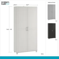 Welby 36" Utility Storage Cabinet - Room & Joy -Furniture Specialty Store GUEST 333a5c90 ad1e 477d 8933 ef9a68012216
