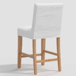 Nazanin Slipcover Counter Height Barstool Twill White - Threshold™ -Furniture Specialty Store GUEST 39492191 5298 4370 b788 c7150e0059c3
