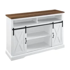 Transitional Sliding Barndoor Highboy TV Stand For TVs Up To 58" - Saracina Home 39 Transitional Sliding Barndoor Highboy TV Stand For TVs Up To 58" - Saracina Home -Furniture Specialty Store GUEST 3adcd44f b538 4274 a64c 77f6c0af0695