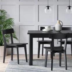 Set Of 2 Bombelli Modern Dining Chair Black - Thresholdâ˘