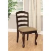Set Of 2 Danburn Floral Accented Ladder Back Side Chair Dark Walnut - HOMES: Inside + Out -Furniture Specialty Store GUEST 4326f7da 162e 4bc2 9831 f287ee663794