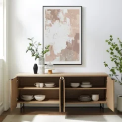 Modern 4 Door Reeded Sideboard - Saracina Home -Furniture Specialty Store GUEST 450d82fd 3073 46cc b58d e8be232d61c5