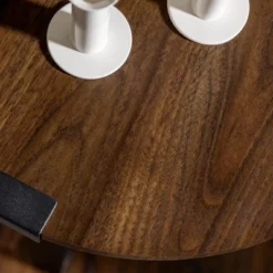 Wrightson Urban Industrial Faux Wrap Leg Round Side Table - Saracina Home -Furniture Specialty Store GUEST 456673d7 f467 4828 bd8a ae55f8658639