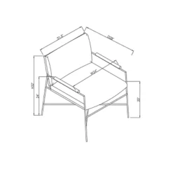 Faux Leather & Metal Accent Chair - Black/Brown - Hearth & Hand™ With Magnolia -Furniture Specialty Store GUEST 4e635009 68d5 4967 b3d3 447b3cfde562