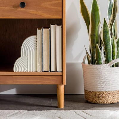 Stiva Classic Mid-Century Modern 1 Drawer Nightstand - Saracina Home 11 Stiva Classic Mid-Century Modern 1 Drawer Nightstand - Saracina Home - Image 9