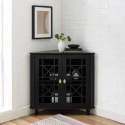 2 Door Corner Accent Cabinet With Fretwork Doors - Saracina Home 18 2 Door Corner Accent Cabinet With Fretwork Doors - Saracina Home -Furniture Specialty Store GUEST 56432bd0 d98d 41c7 8ca0 8e740f3e8fc7