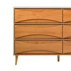 Mid-Century Modern Contoured 6 Drawer Dresser - Saracina Home -Furniture Specialty Store GUEST 594c6242 2500 453b 90d5 efb2e62ee4ee