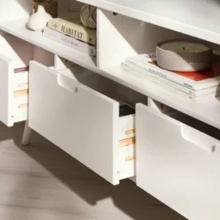 Cara Mid-Century Modern 3 Drawer Corner TV Stand For TVs Up To 58" - Saracina Home 32 Cara Mid-Century Modern 3 Drawer Corner TV Stand For TVs Up To 58" - Saracina Home -Furniture Specialty Store GUEST 59f86cf1 f206 400e beed adf45df367ac