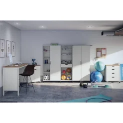 36" Vario 2 Door Wide Storage Cabinet White - Room & Joy -Furniture Specialty Store GUEST 5a39d250 3a19 43a3 9317 7f3737f27ec1