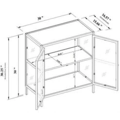 30" Crystal Cove Glass Cabinet Black - Threshold™ Designed With Studio McGee 13 30" Crystal Cove Glass Cabinet Black - Threshold™ Designed With Studio McGee -Furniture Specialty Store GUEST 5b71f51a 7630 42b5 9e09 477102ac59f6