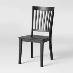 2pk Holden Slat Back Dining Chair Black - Threshold™ -Furniture Specialty Store GUEST 5c33c1cf e8f4 40f2 8880 34c871685475