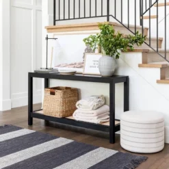Console Table With Woven Rattan Shelf Black - Threshold™ Designed With Studio McGee 19 Console Table With Woven Rattan Shelf Black - Threshold™ Designed With Studio McGee -Furniture Specialty Store GUEST 5cacba25 9de0 4a9b 86d8 dd94f14308e1