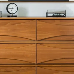 Mid-Century Modern Contoured 6 Drawer Dresser - Saracina Home -Furniture Specialty Store GUEST 61f25de7 0b62 4672 91e0 e130fd8e5839