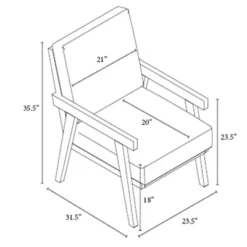 Grantsville Wood Frame Accent Chair With Grid Back - Threshold™ Designed With Studio McGee -Furniture Specialty Store GUEST 63af688c c6d7 4926 8635 a7774e315ee8