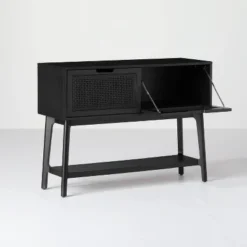 Wood & Cane Console Table With Pull-Down Drawers - Hearth & Hand™ With Magnolia -Furniture Specialty Store GUEST 653613cb c525 4ce5 ad5e a4ee9dc6a2f8